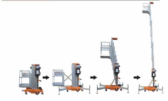 單桅柱飄出鋁合金式升降平臺(tái)
